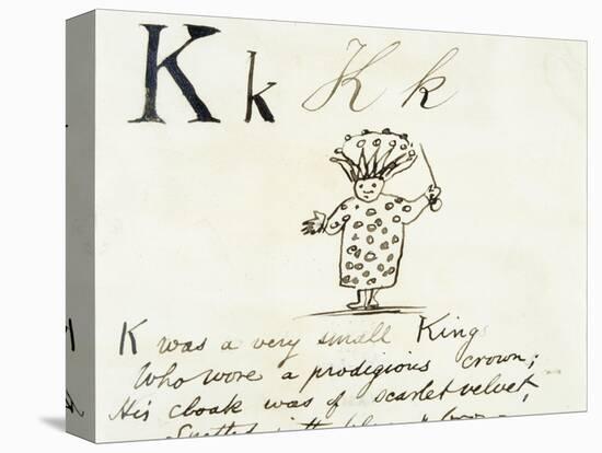 The Letter K of the Alphabet, c.1880 Pen and Indian Ink-Edward Lear-Stretched Canvas