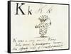 The Letter K of the Alphabet, c.1880 Pen and Indian Ink-Edward Lear-Framed Stretched Canvas