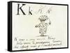 The Letter K of the Alphabet, c.1880 Pen and Indian Ink-Edward Lear-Framed Stretched Canvas