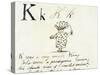 The Letter K of the Alphabet, c.1880 Pen and Indian Ink-Edward Lear-Stretched Canvas