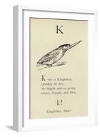 The Letter K-Edward Lear-Framed Giclee Print