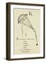 The Letter K-Edward Lear-Framed Giclee Print