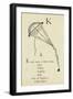 The Letter K-Edward Lear-Framed Giclee Print