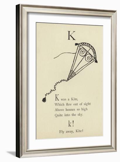 The Letter K-Edward Lear-Framed Giclee Print