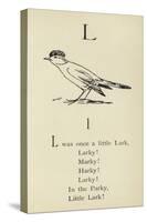The Letter L-Edward Lear-Stretched Canvas