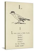 The Letter L-Edward Lear-Stretched Canvas