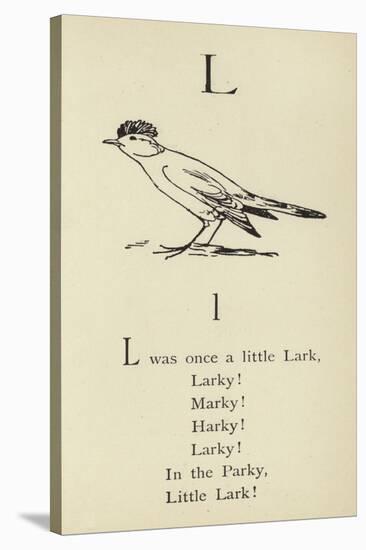 The Letter L-Edward Lear-Stretched Canvas