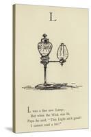 The Letter L-Edward Lear-Stretched Canvas