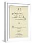 The Letter M-Edward Lear-Framed Giclee Print