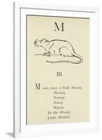 The Letter M-Edward Lear-Framed Giclee Print