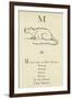 The Letter M-Edward Lear-Framed Giclee Print