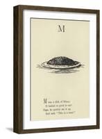 The Letter M-Edward Lear-Framed Giclee Print