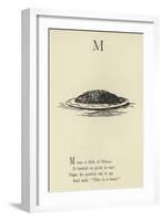 The Letter M-Edward Lear-Framed Giclee Print