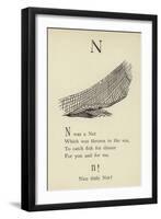 The Letter N-Edward Lear-Framed Giclee Print