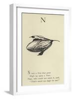 The Letter N-Edward Lear-Framed Giclee Print