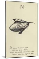 The Letter N-Edward Lear-Mounted Giclee Print