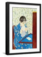 The Letter No.1-Mary Cassatt-Framed Art Print