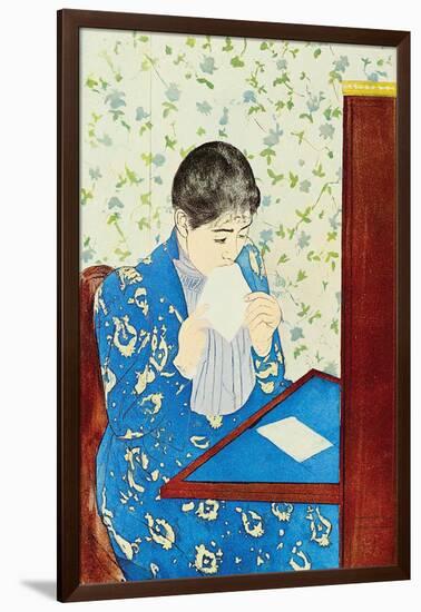 The Letter No.1-Mary Cassatt-Framed Art Print