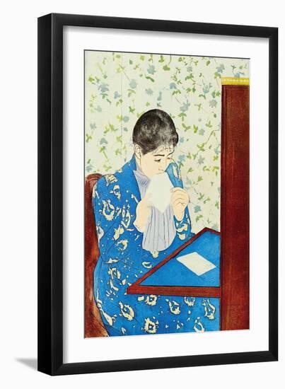 The Letter No.1-Mary Cassatt-Framed Art Print