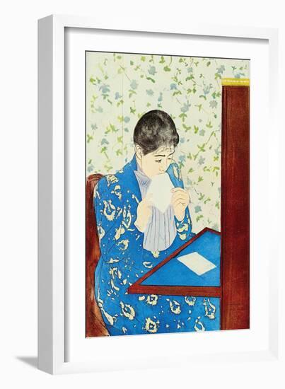 The Letter No.1-Mary Cassatt-Framed Art Print