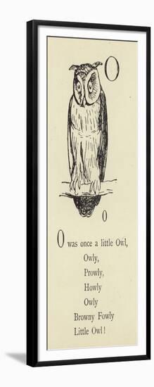 The Letter O-Edward Lear-Framed Giclee Print