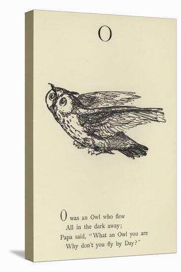 The Letter O-Edward Lear-Stretched Canvas