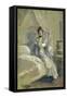 The Letter (Oil on Millboard)-John Lavery-Framed Stretched Canvas