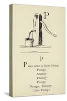 The Letter P-Edward Lear-Stretched Canvas