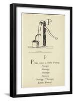 The Letter P-Edward Lear-Framed Premium Giclee Print