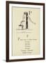 The Letter P-Edward Lear-Framed Giclee Print