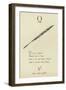 The Letter Q-Edward Lear-Framed Giclee Print