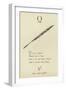 The Letter Q-Edward Lear-Framed Giclee Print