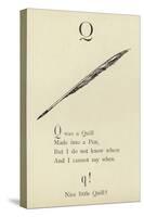 The Letter Q-Edward Lear-Stretched Canvas
