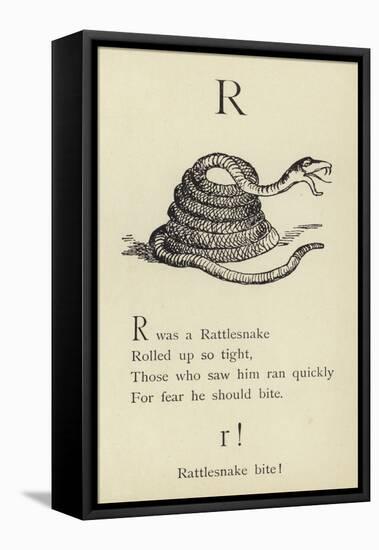 The Letter R-Edward Lear-Framed Stretched Canvas