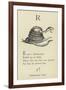 The Letter R-Edward Lear-Framed Giclee Print