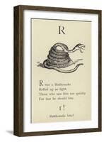 The Letter R-Edward Lear-Framed Giclee Print