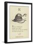 The Letter R-Edward Lear-Framed Giclee Print