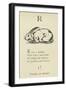 The Letter R-Edward Lear-Framed Giclee Print