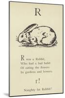 The Letter R-Edward Lear-Mounted Giclee Print