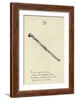 The Letter S-Edward Lear-Framed Giclee Print