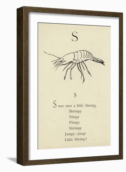 The Letter S-Edward Lear-Framed Giclee Print