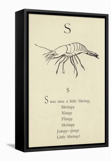 The Letter S-Edward Lear-Framed Stretched Canvas