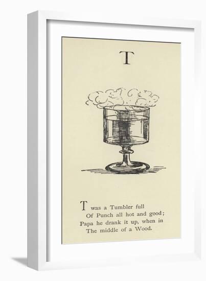 The Letter T-Edward Lear-Framed Giclee Print