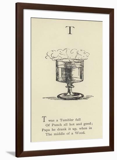 The Letter T-Edward Lear-Framed Giclee Print