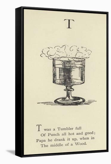 The Letter T-Edward Lear-Framed Stretched Canvas