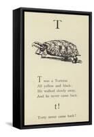 The Letter T-Edward Lear-Framed Stretched Canvas