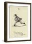 The Letter V-Edward Lear-Framed Giclee Print