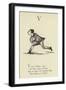 The Letter V-Edward Lear-Framed Giclee Print