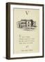 The Letter V-Edward Lear-Framed Giclee Print