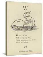 The Letter W-Edward Lear-Stretched Canvas